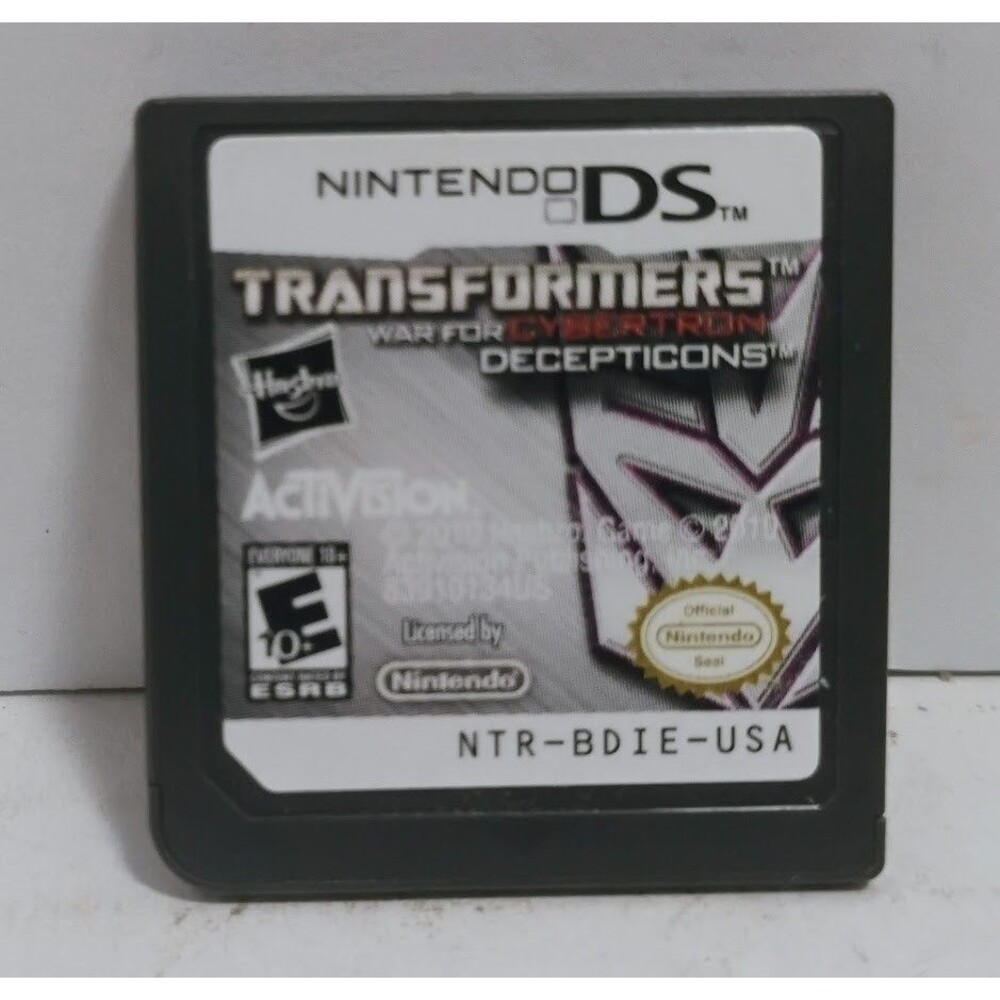 2010 NINTENDO DS TRANSFORMERS WAR FOR CYBERTRON DECEPTICONS TESTED WORKING